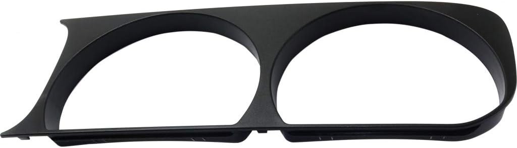 Headlight Bezel for Dodge Challenger 2008-2014 Passenger Side Black Pack of 2 P220318