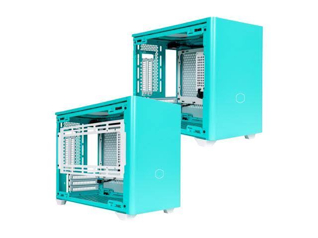 Caribbean Blue Mini-ITX Computer Case W356570
