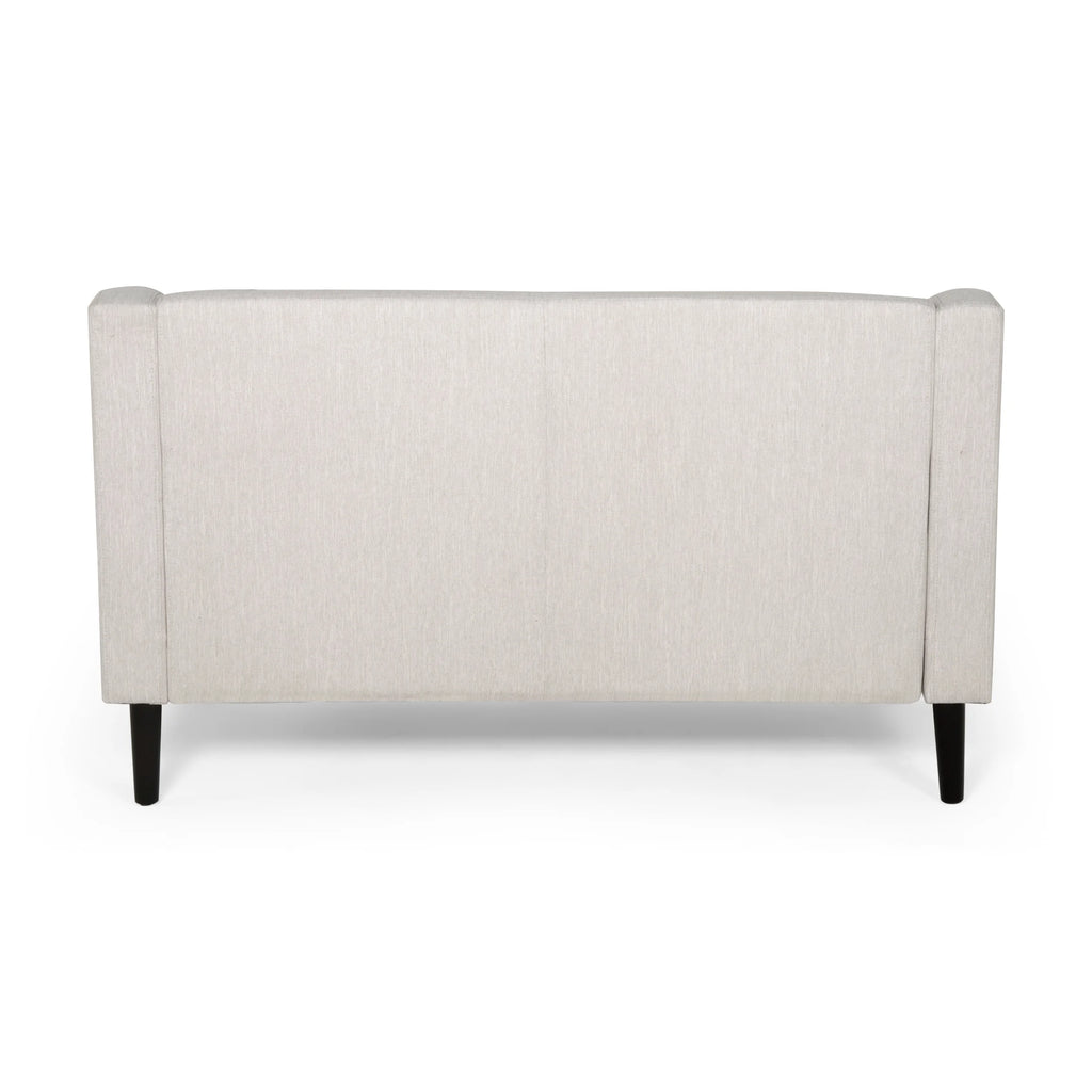Beige Fabric Upholstered Loveseat B516216