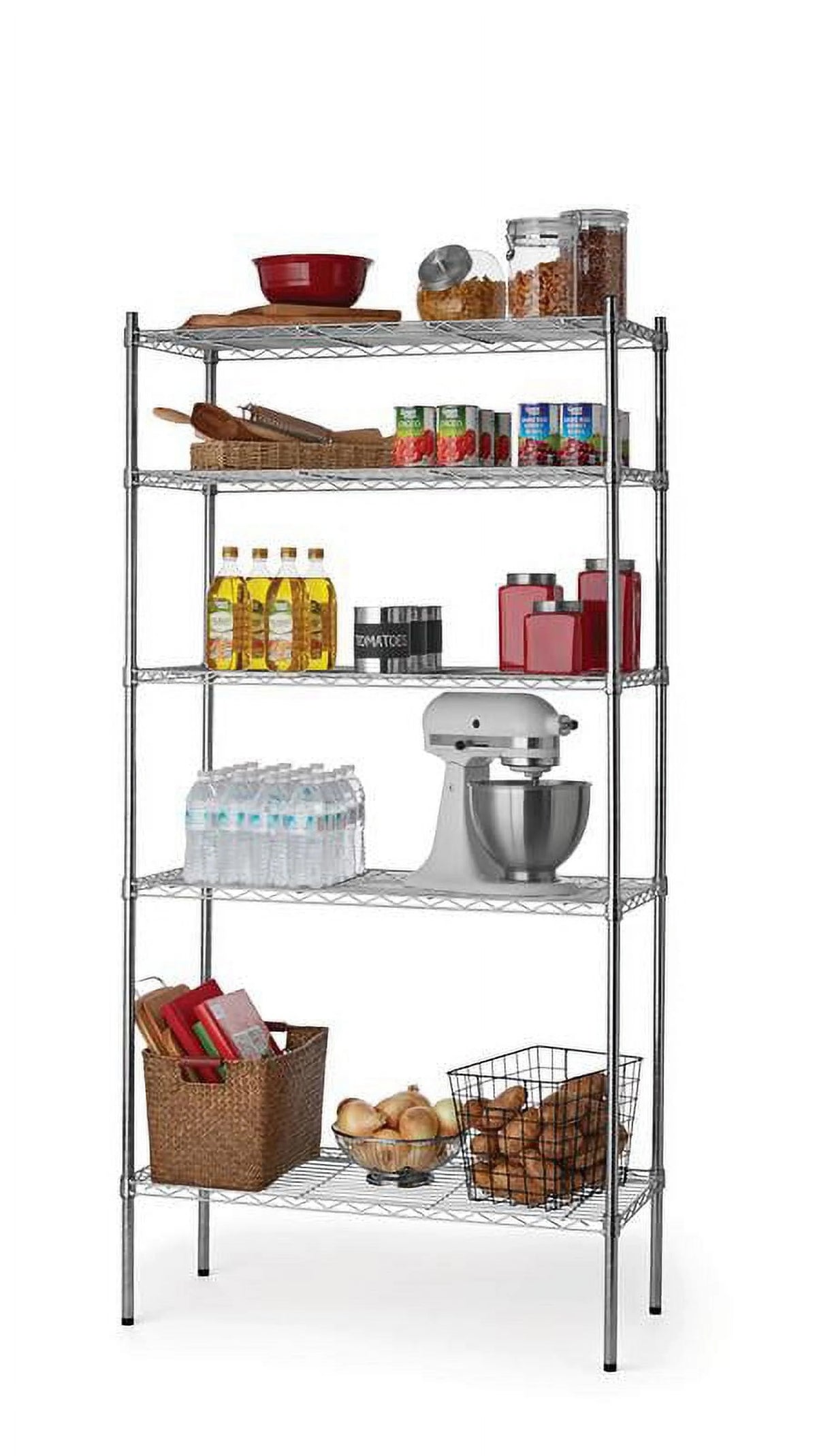 Chrome Wire 5-Tier 1750lb Capacity P56659