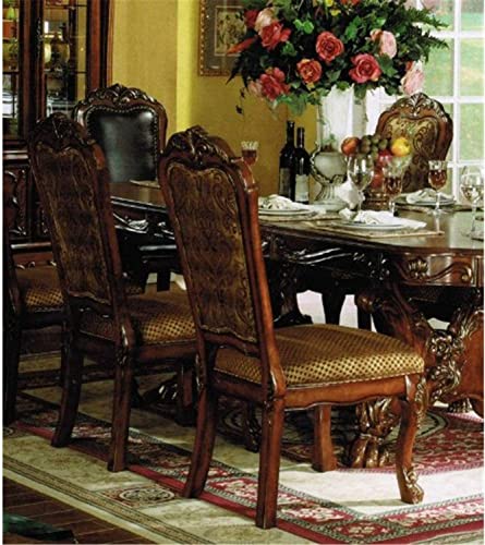 9pc Formal Dining Table Set with 6 Side Chairs and 2 Arm Chairs M304