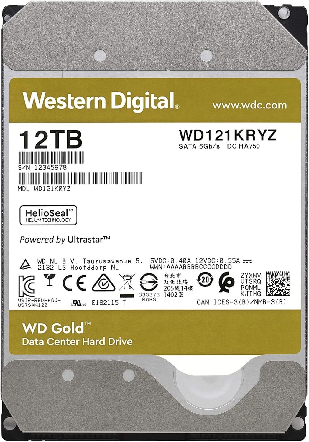 14TB Enterprise Class Internal Hard Drive SATA 6 Gb/s 7200 RPM 512 MB Cache 3.5 V351589