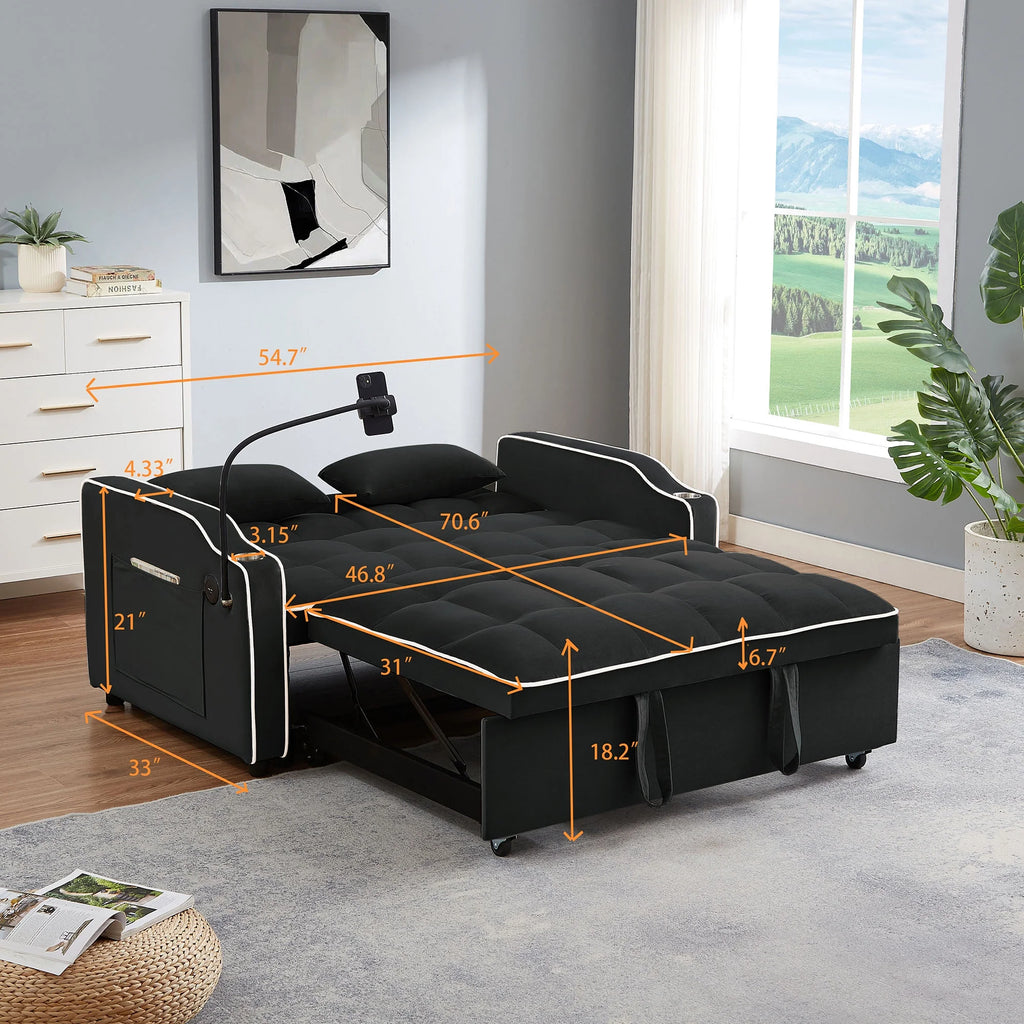 Oversized Convertible Sleeper Sofa Chair Bed L918090