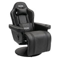 Black White X Large PU Leather Gaming Recliner Chair V358