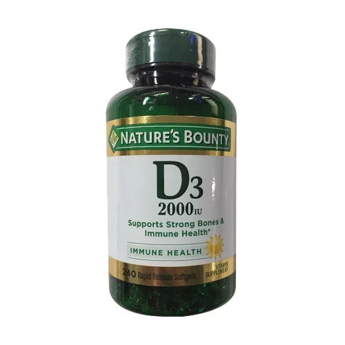 Vitamin D3 2,000 Iu Rapid Release Liquid Soft Gels, 240 Ea R77440