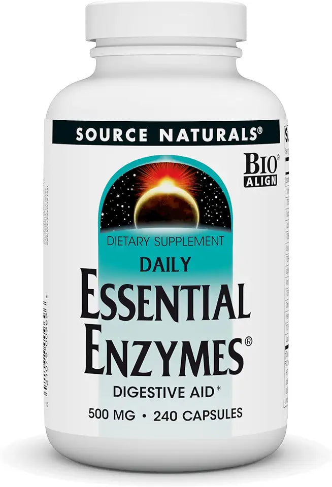 500mg Enzyme Supplement 240 Capsules F7864