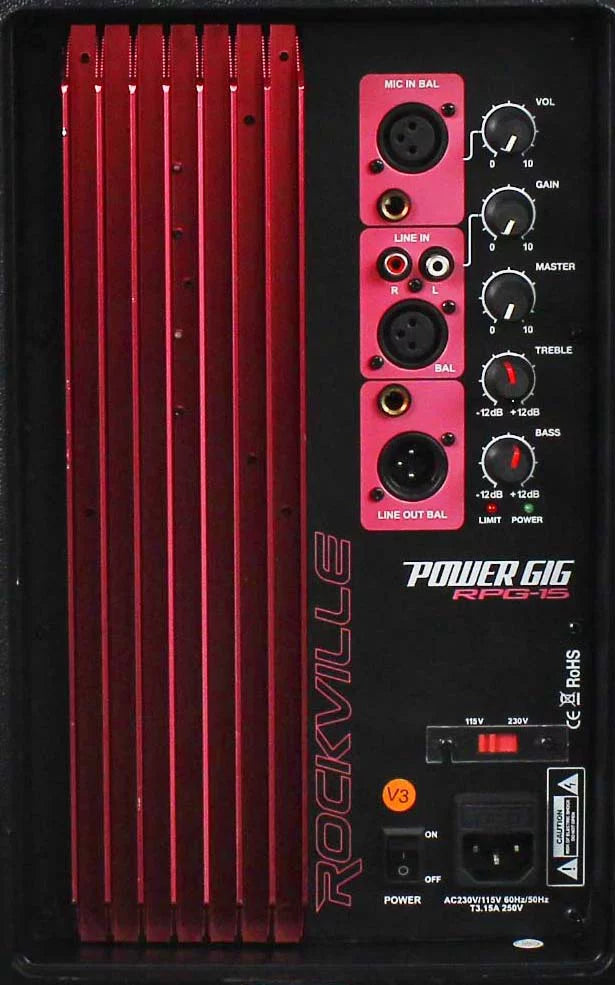 15" Powered Active 2-Way DJ PA Speakers V517884