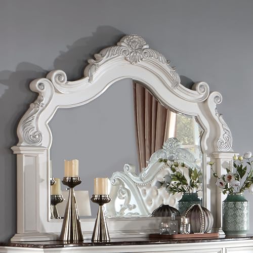 King-Size Wood 5-Piece Bedroom Set with Button-Tufted Headboard O276