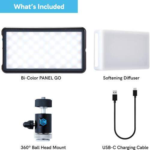 LED Light with Ball Head Camera Mount and Light Stand Adapter U504528