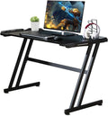 47 Ergonomic Z Shape Gaming Desk with Carbon Fiber Surface M2285