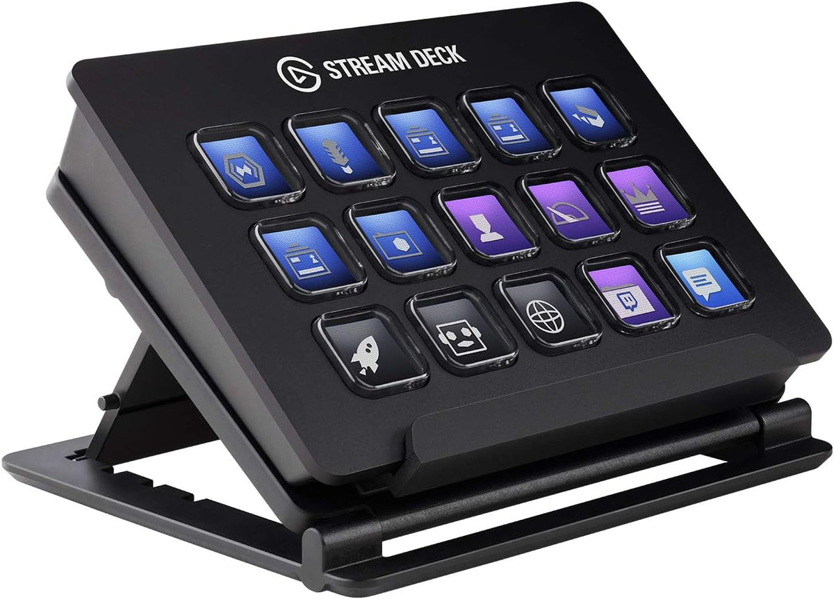 4K60 PCIe Capture Card and Live Content Creation Controller with 15 Customizable LCD Keys U891