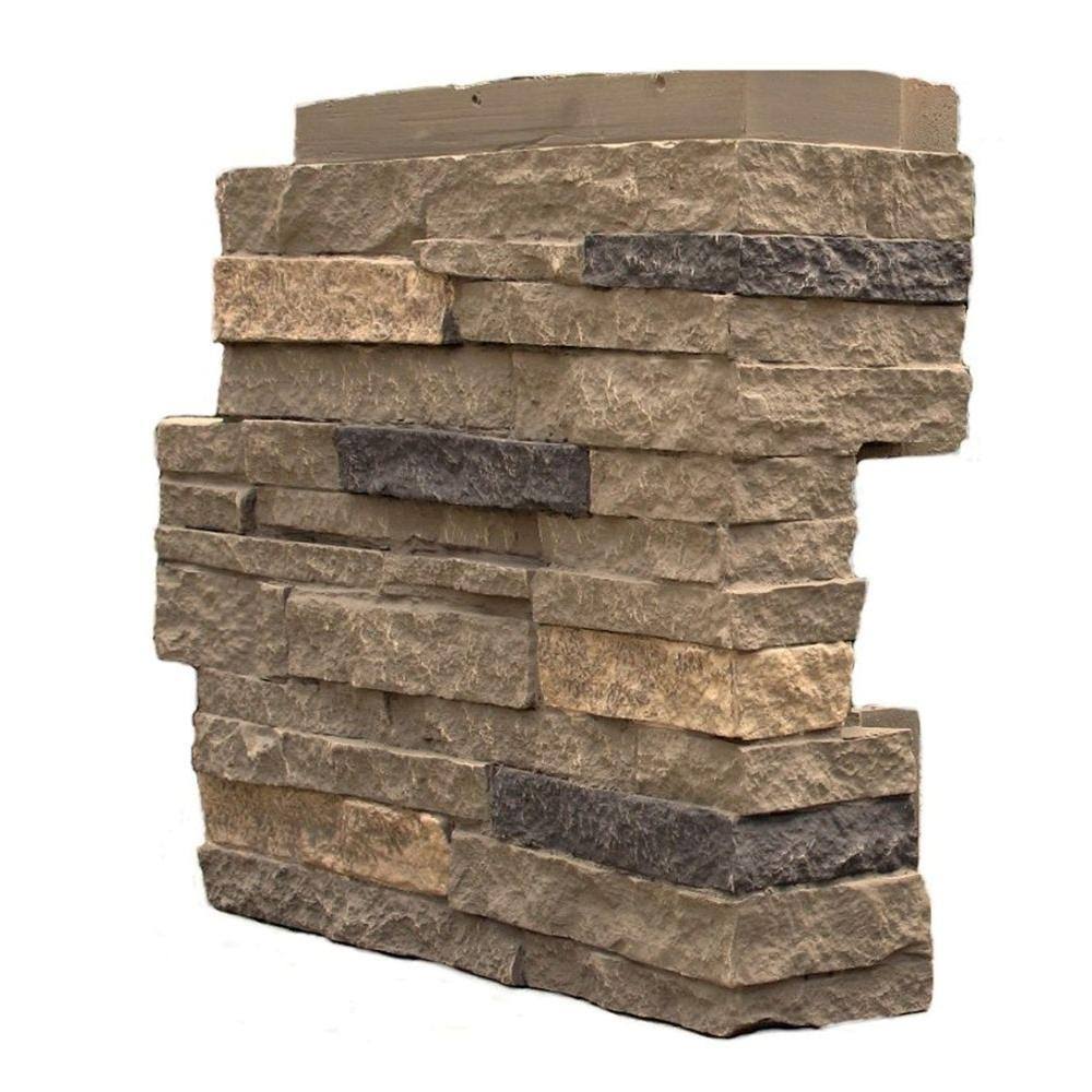 Stacked Stone Outside Corner Volcanic Gray A81349