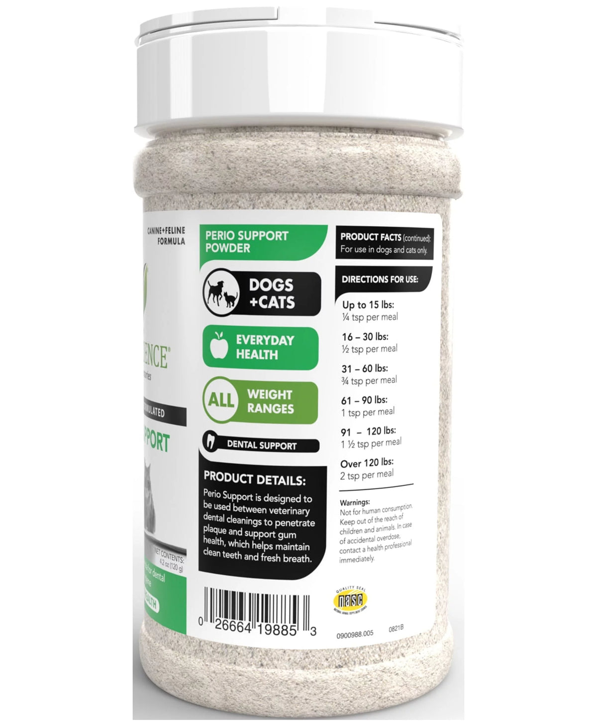 Dental Care Powder for Cats and Dogs 4.2 oz S90895