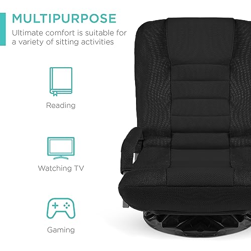Swivel Gaming Chair 360 Degree Foldable Black/Blue K234