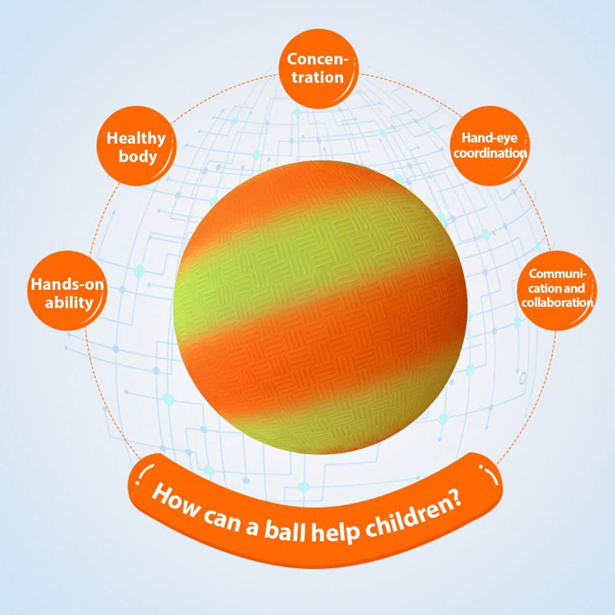 8.5Inch Rubber Bouncy Inflatable Balls D964194