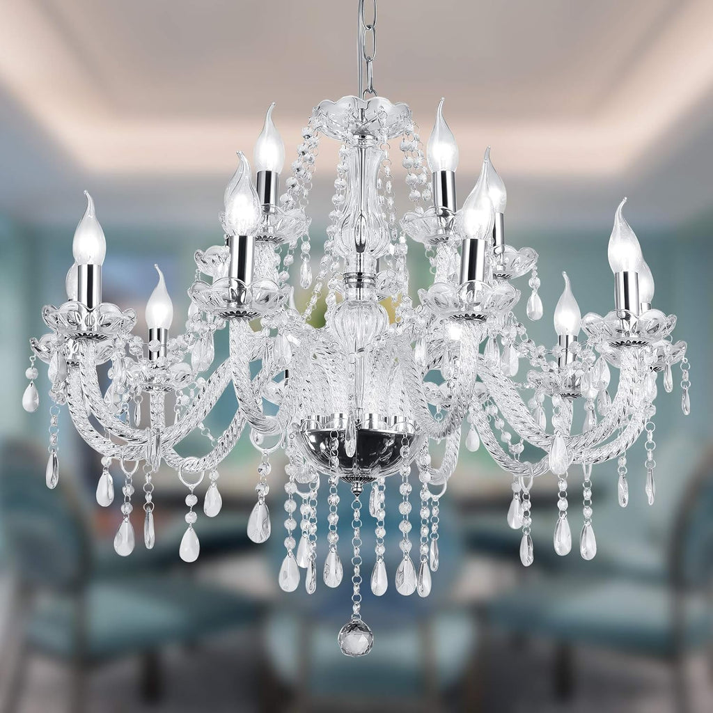 10 Lights K9 Crystal Chandelier E689