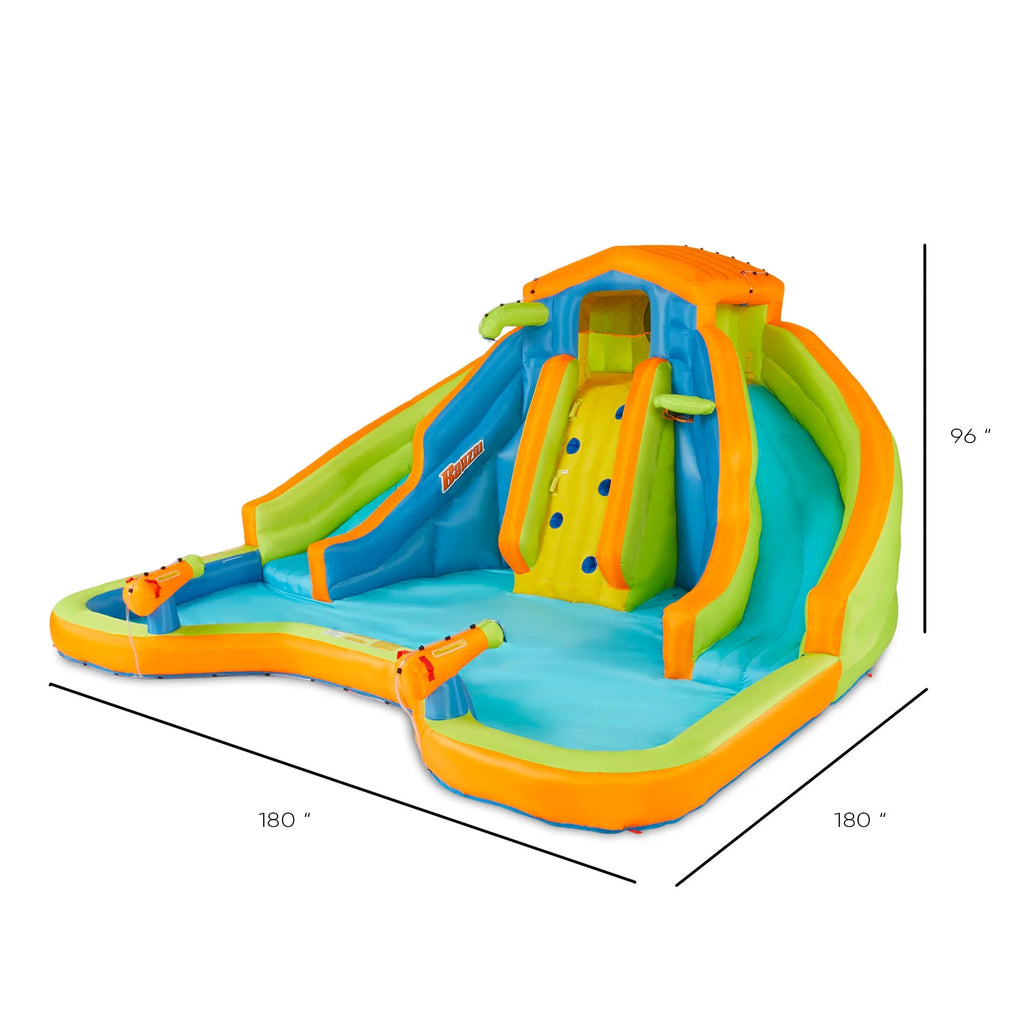 Inflatable 2 Lane Water Slide Splash Pool T242545