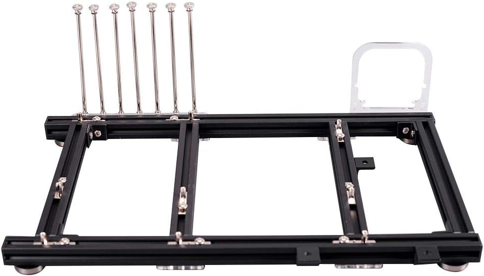 Black Aluminum Alloy ATX Open Air PC Test Bench Case K8914