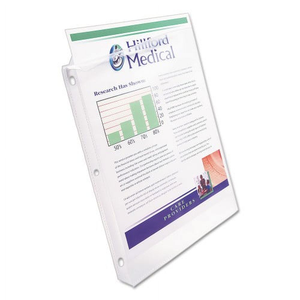 Poly Sheet Protectors, Heavy Gauge, Letter, Nonglare, 50/Box Z71648