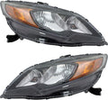 Halogen Headlight Assembly Pair for Honda Civic Coupe M28256