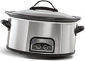 6 Quart Electric Slow Cooker Stainless Steel W2473