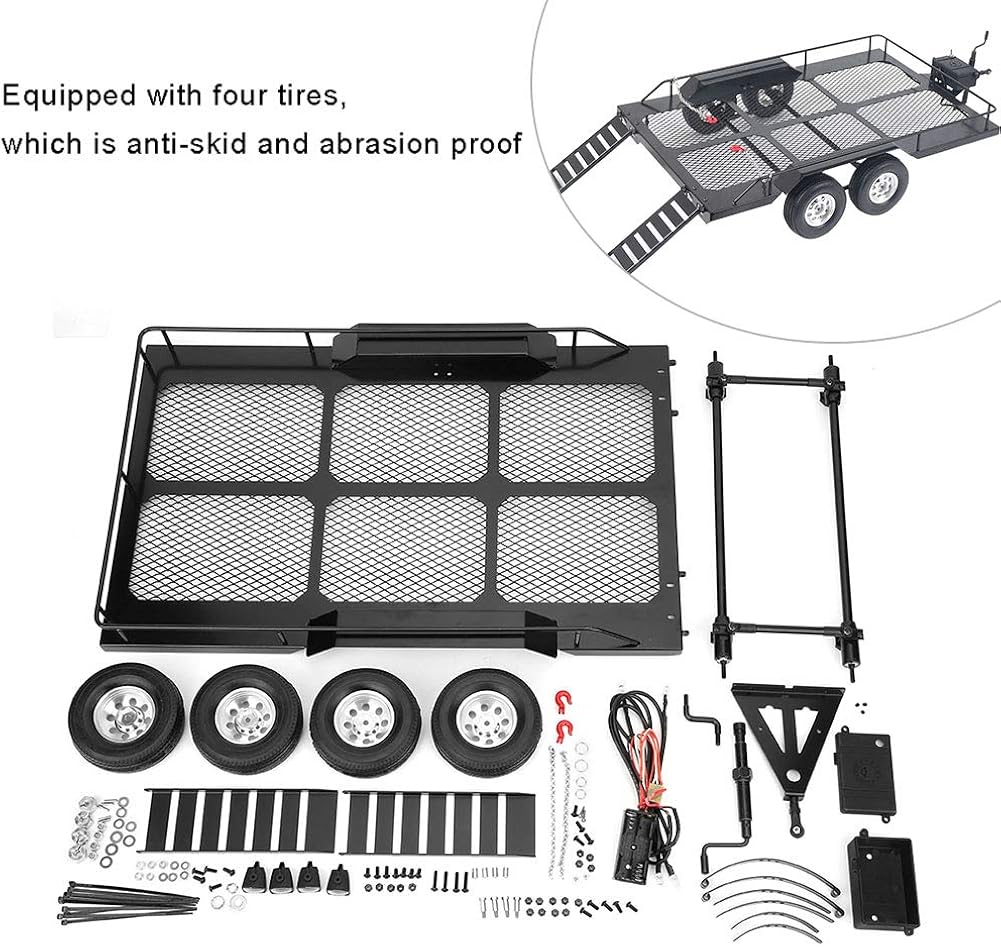 1/10 RC Car Trailer with Four Tires H805