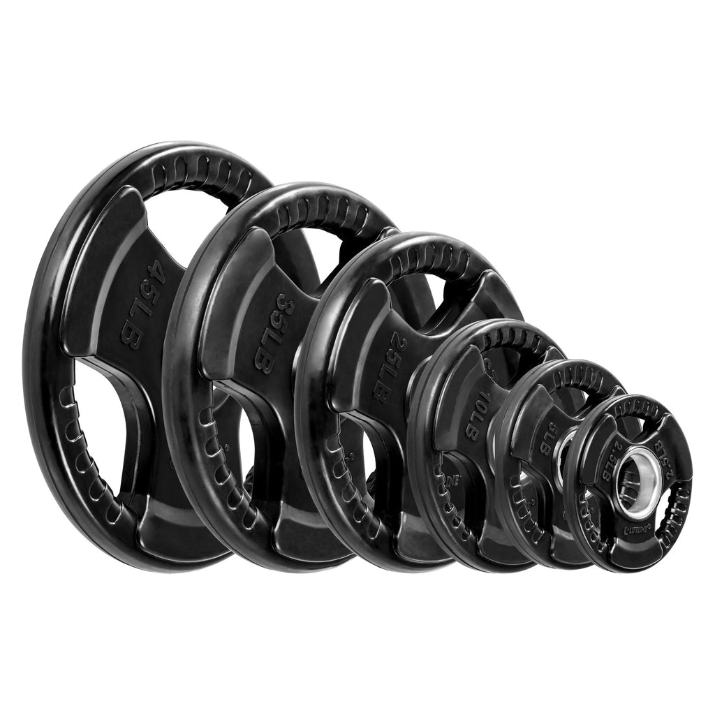 400 LB Olympic Weight Set with Barbell and Clips Z585