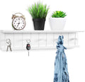 White MDF Wood Floating Shelf G3905