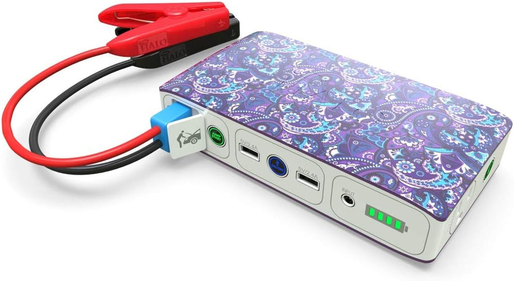 Black Graphite Portable Phone Laptop Charger Car Jump Starter with AC Outlet and Car Charger S8120