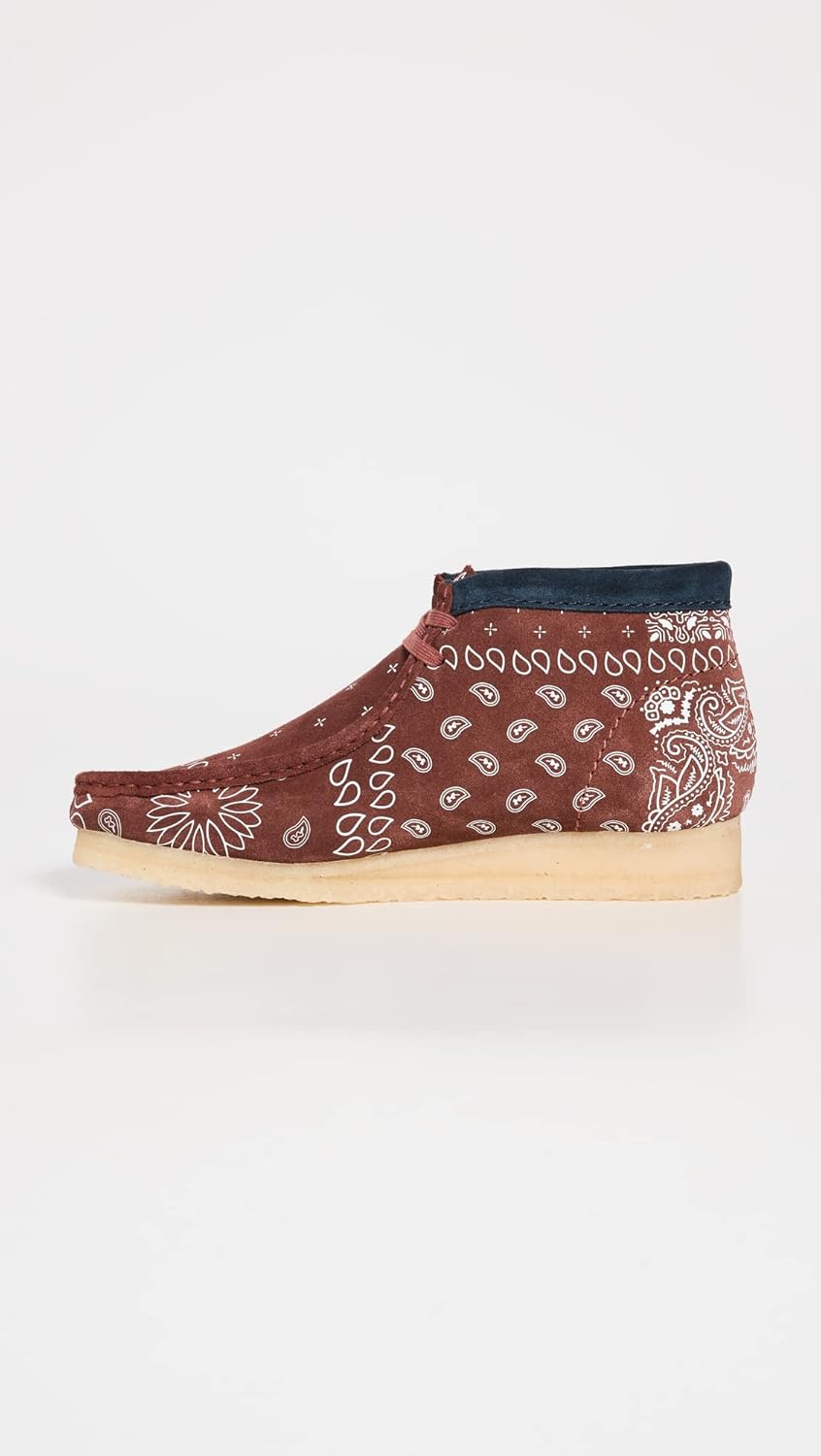 Brick Paisley Brown Print Wallabee Boots H75840