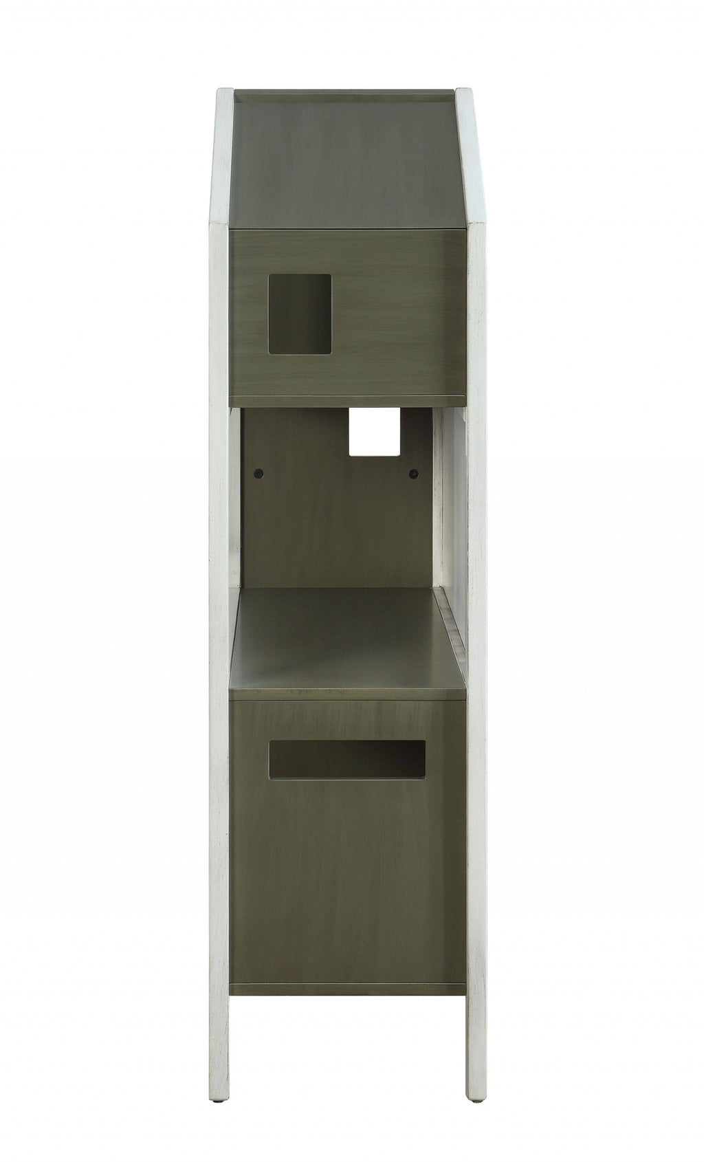 White Pink Wood Bookcase D484