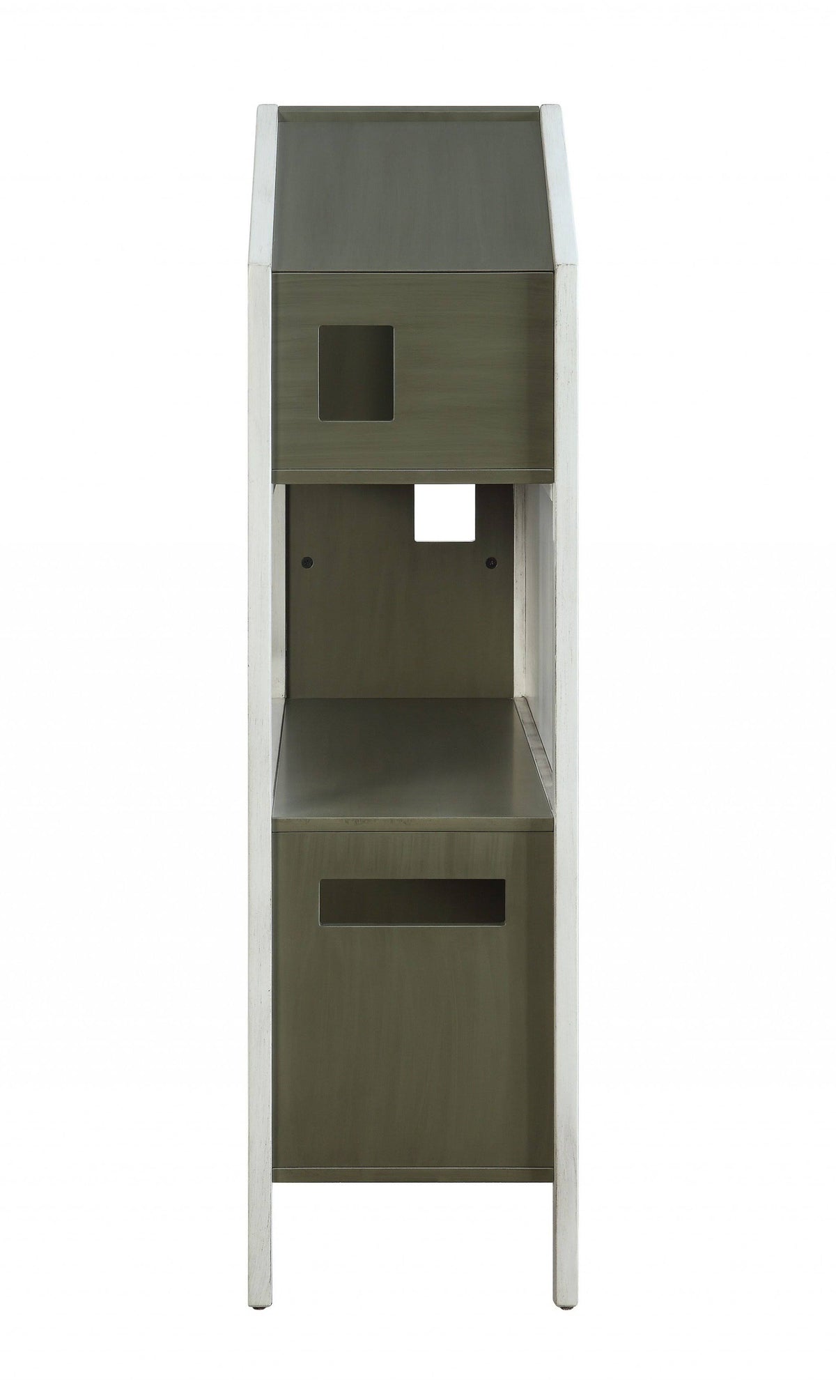 White Pink Wood Bookcase D484