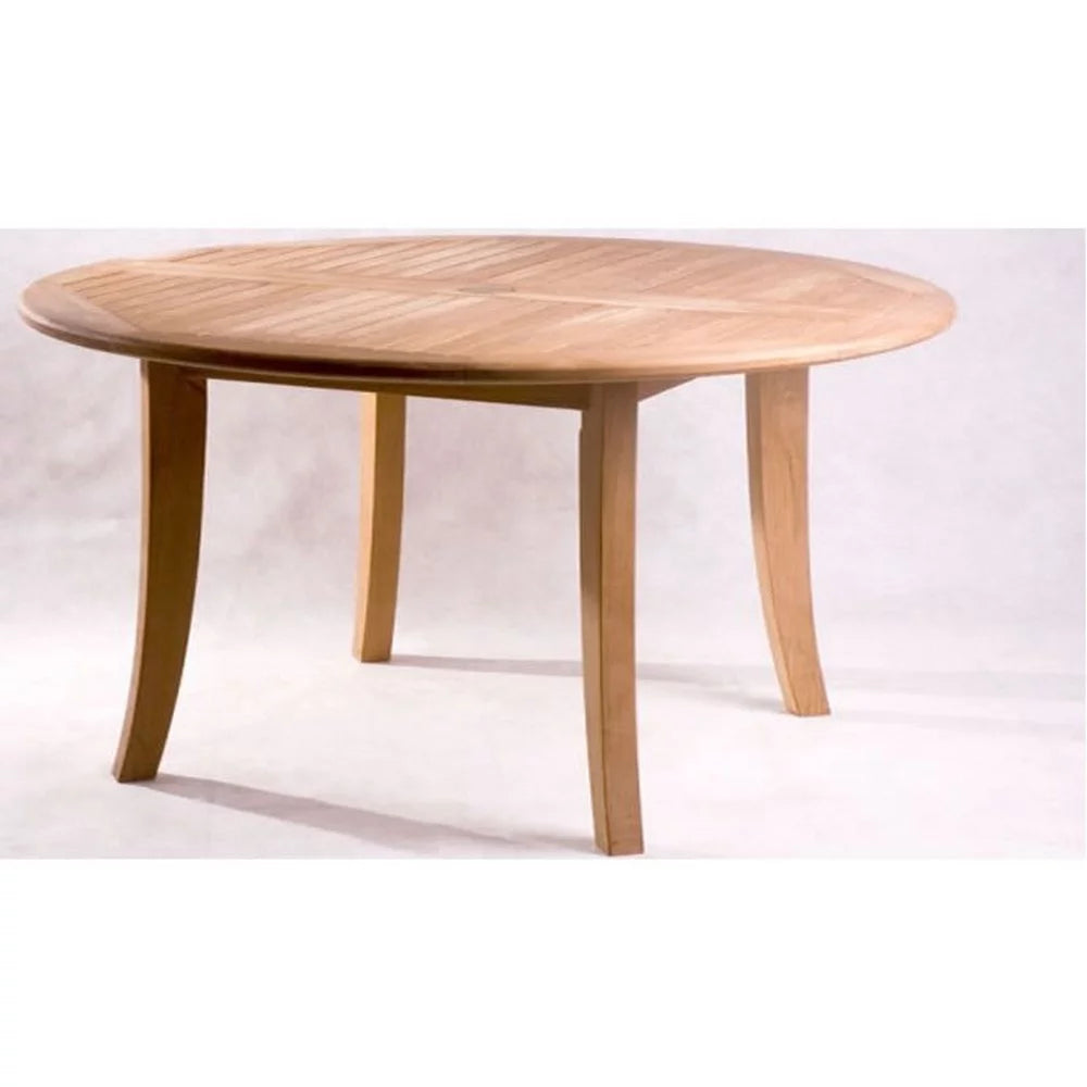 Grade-A Teak 4 Pc Dining Set with 52" Round Table and 3 Stacking Arm Chairs T501