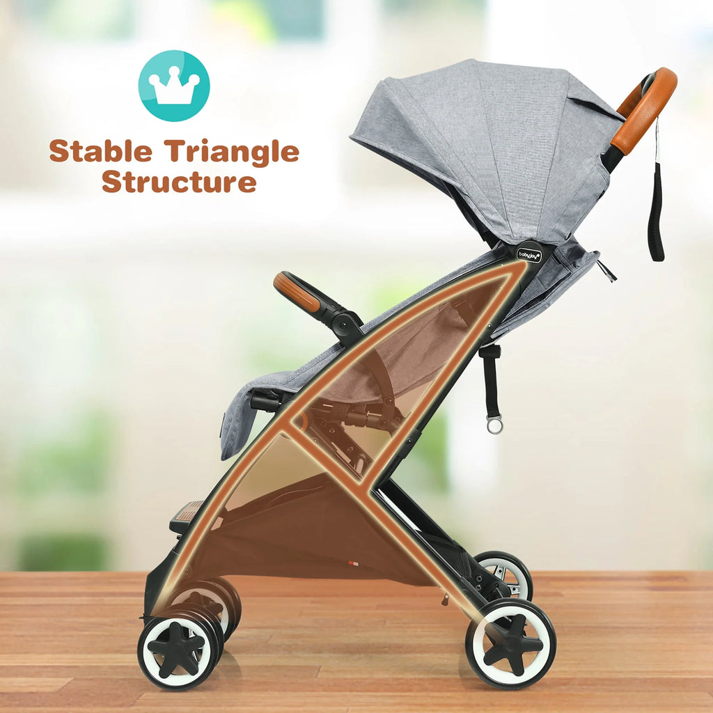 Lightweight Aluminium Baby Stroller with Net Y675