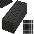 20 Pcs Galvanized Metal Roof Panels Black E770