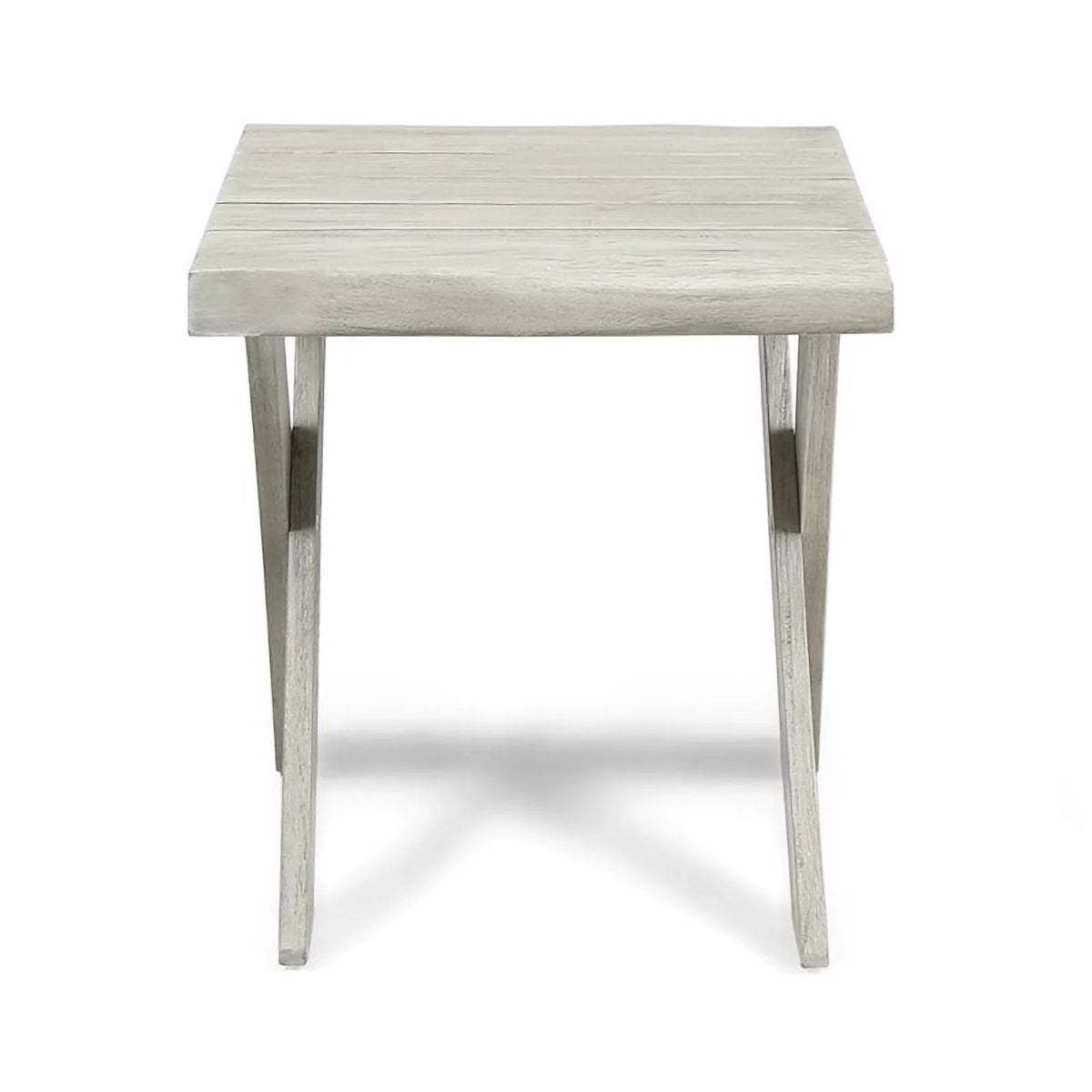 Light Gray Acacia Wood Outdoor Side Table E668