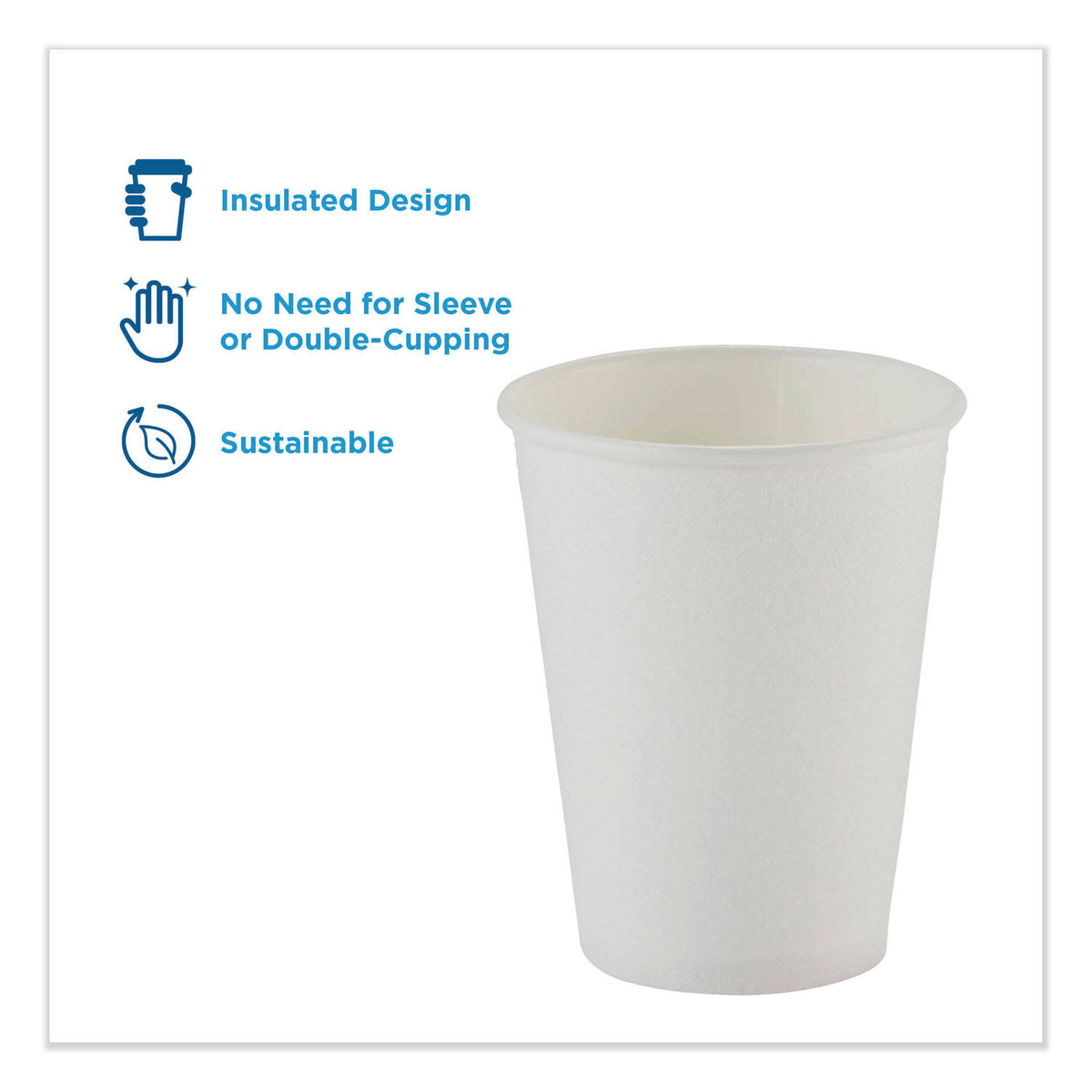 White 12 oz. Hot/Cold Cups S979403