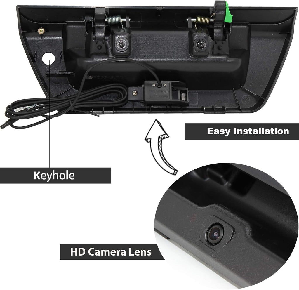 Black Tailgate Handle with Backup Camera O821861