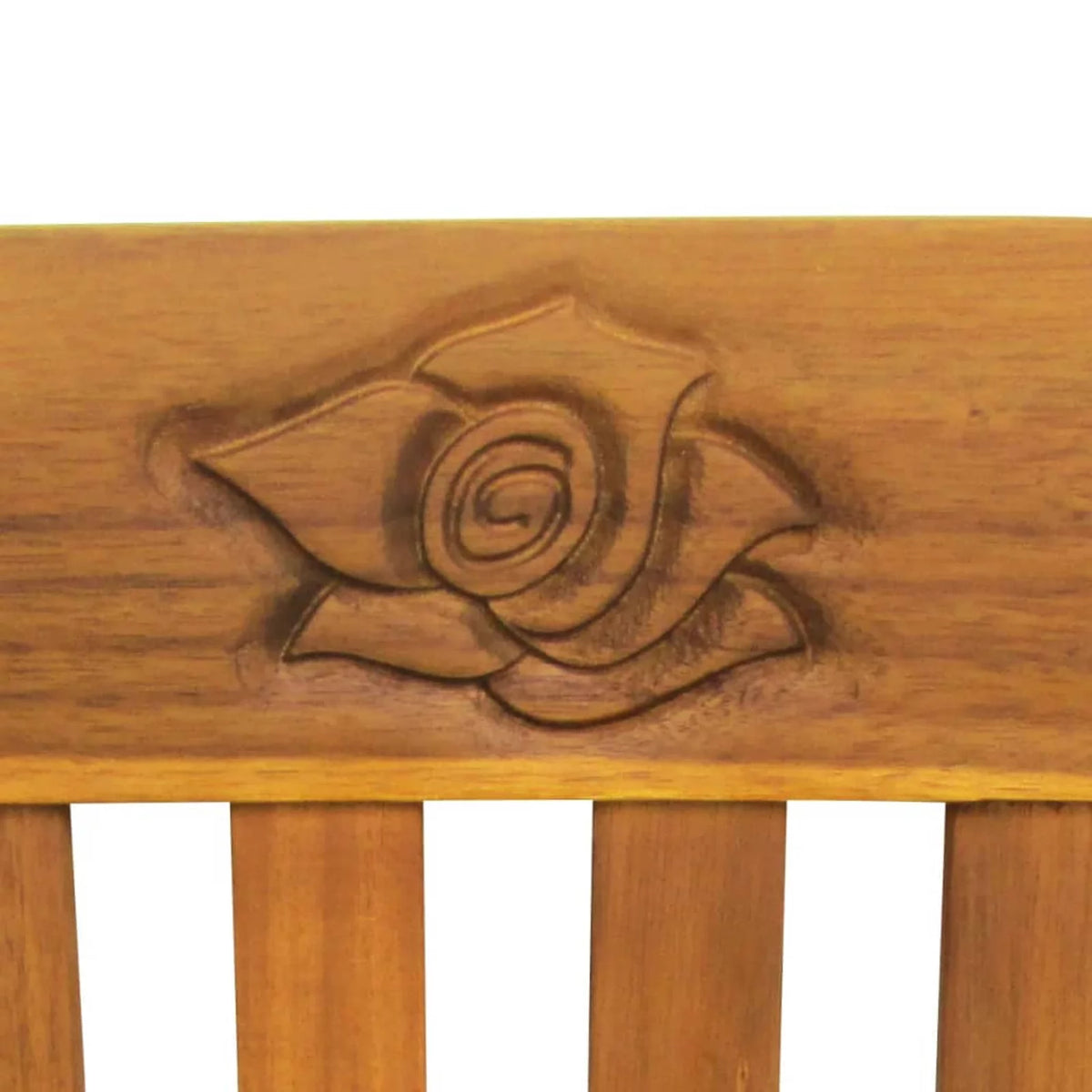 Beige Cushion Acacia Wood Garden Bench R90366