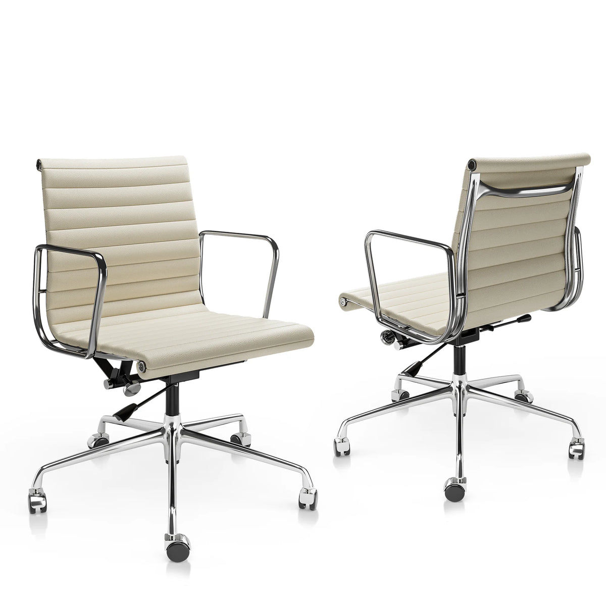 White Ergonomic Leather Office Chair K243