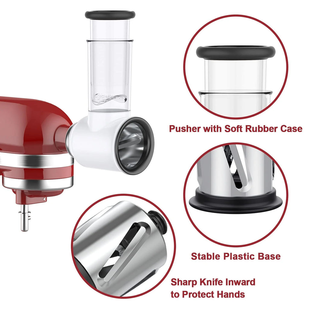 Vegetable Slicer and Cheese Grater Attachment for KitchenAid Stand Mixers S108213