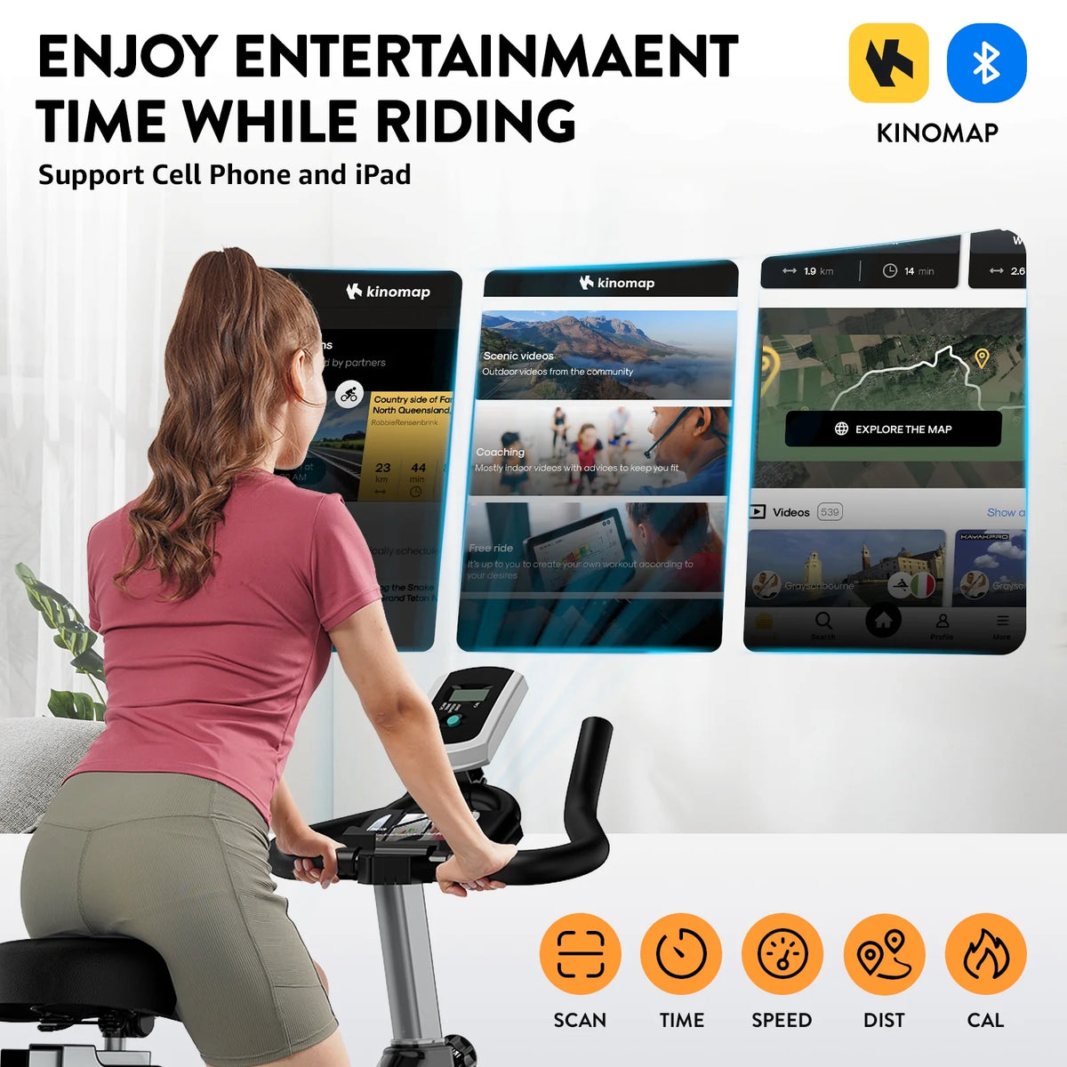 Indoor Cycling Exercise Bike 35 Lbs Flywheel S925