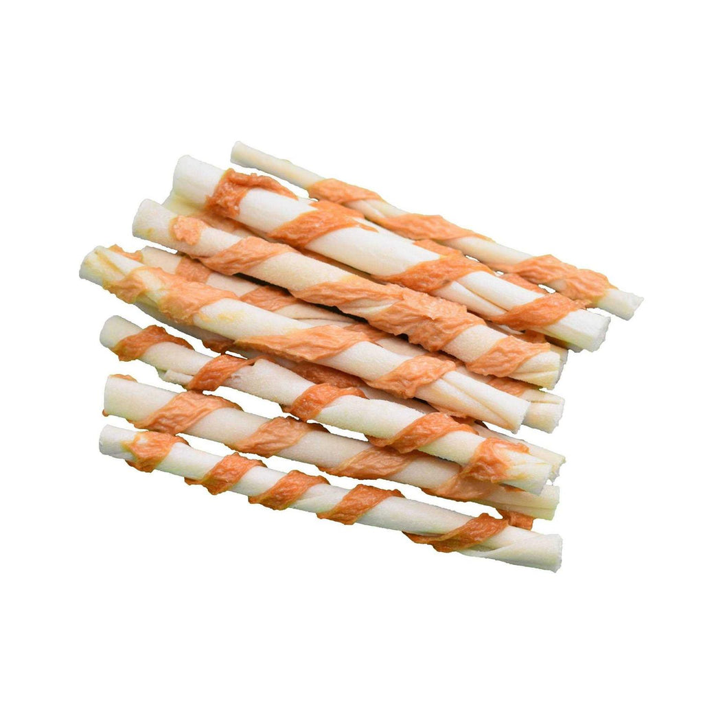 Oven Baked Beefhide Chicken Twists Dog Q6872