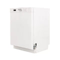 24" Front Control White Dishwasher W4392