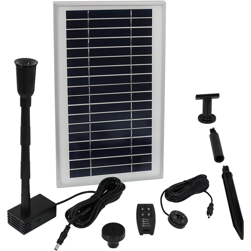 Solar Pump and Panel with Battery, Remote Control & Light M823