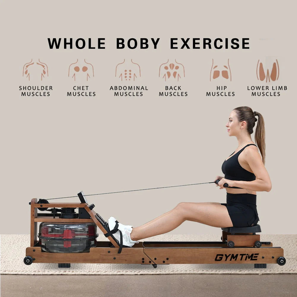 Water Rowing Machine with LCD Monitor Y703345