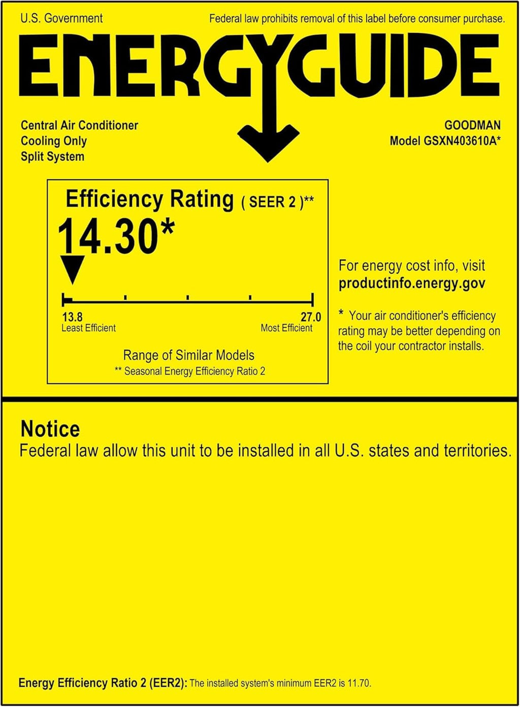 3 TON 14.3 SEER2 AC Unit with 96% AFUE 60k BTU Low NOx Two-Stage Gas Heater and Upflow Evaporator S9028