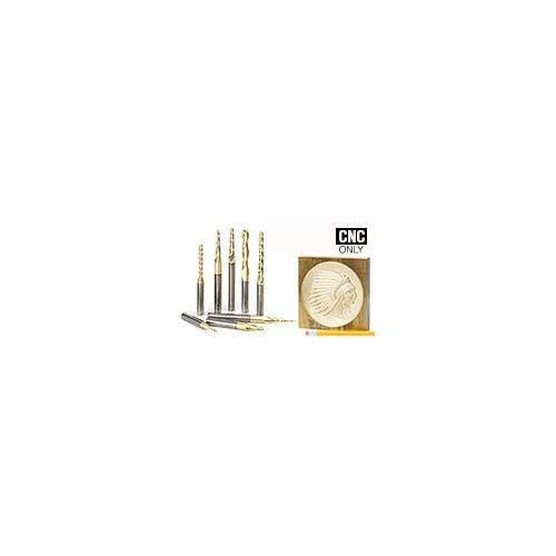 4-pc ZrN Coated 1/4x22 Shank Router Bit O885