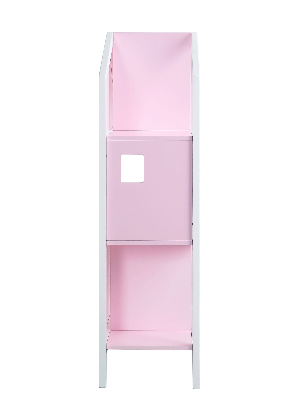 White Pink Wood Bookcase D484