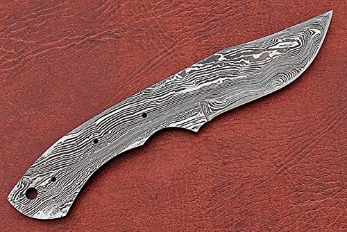 7.75 Inch Damascus Steel Skinning Knife Blade X25889